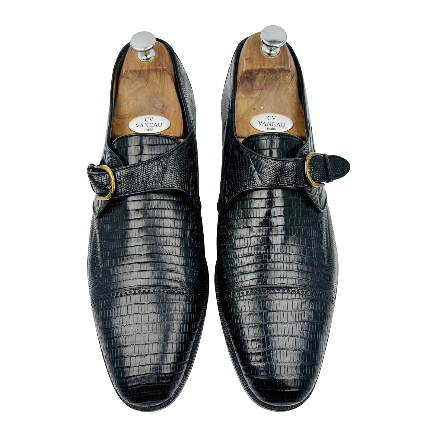 Bally Men's Lizard-Embossed Italian Loafers (Size 45.5/46)