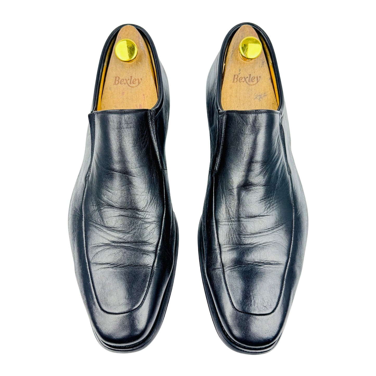 Magnanni Dominguez Black Leather Loafers (Size 45) - 12655