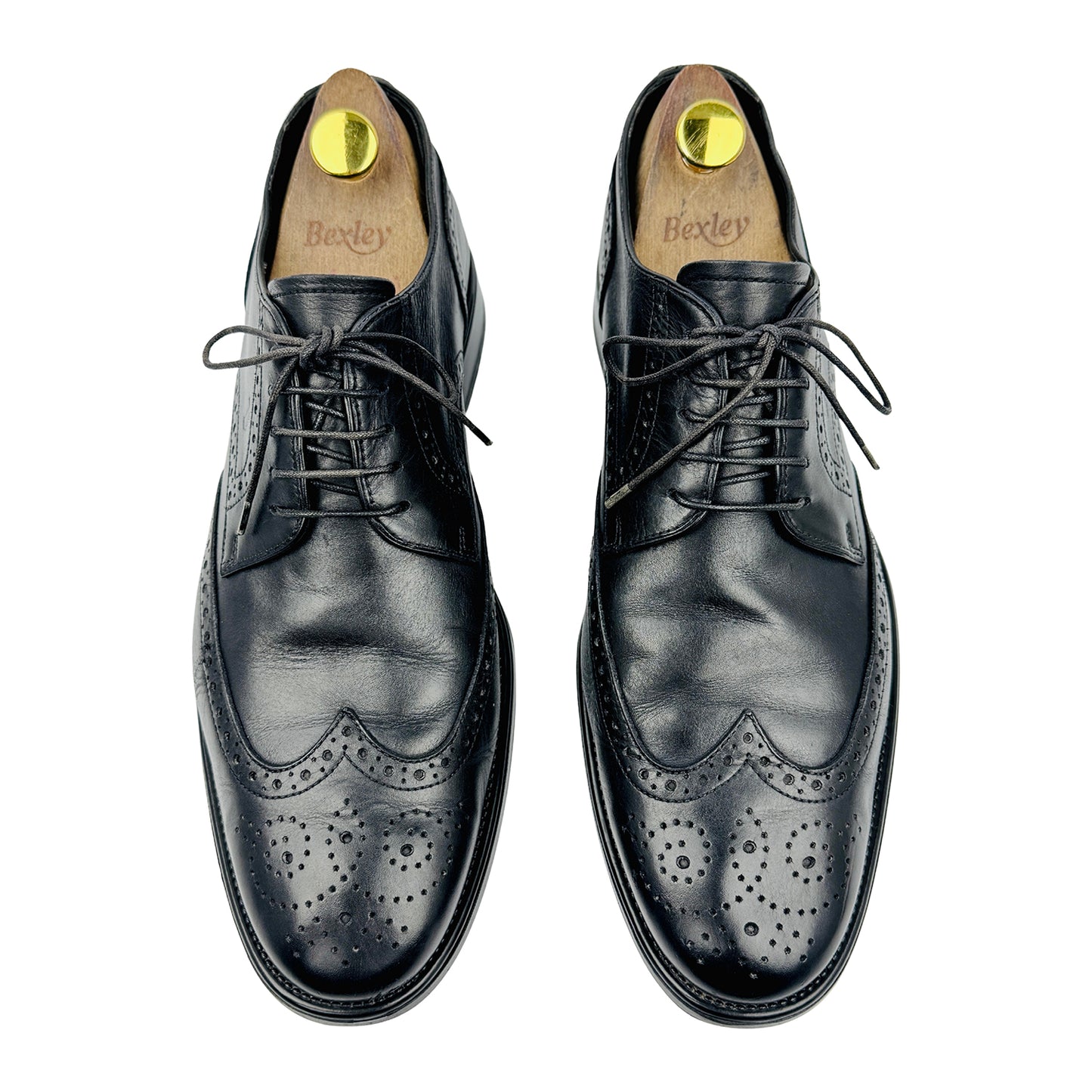 Tod’s Men's Black Wingtip Brogue Shoes (Size 44)