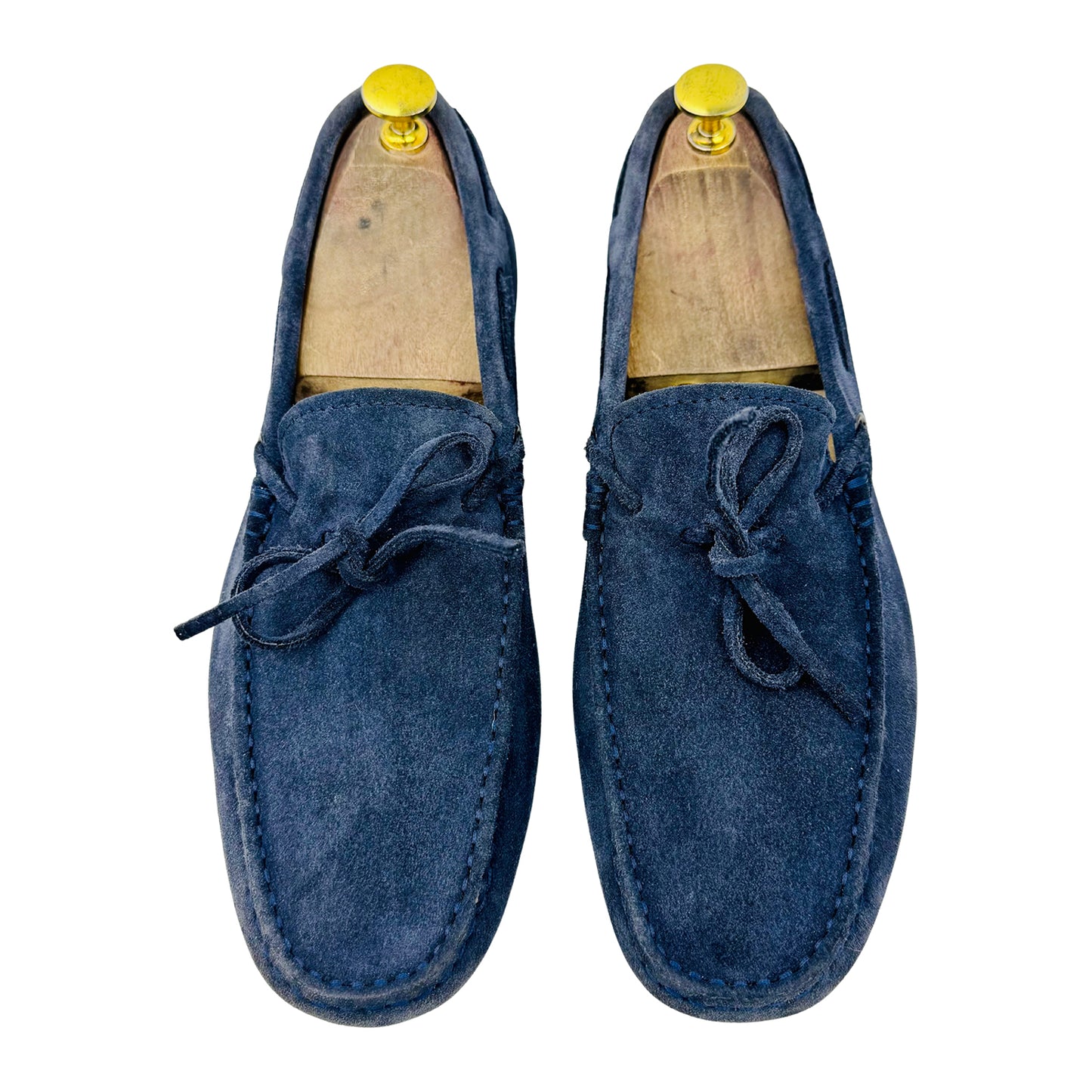 Tod's Men's Blue Suede Gommino Loafers (Size 42)