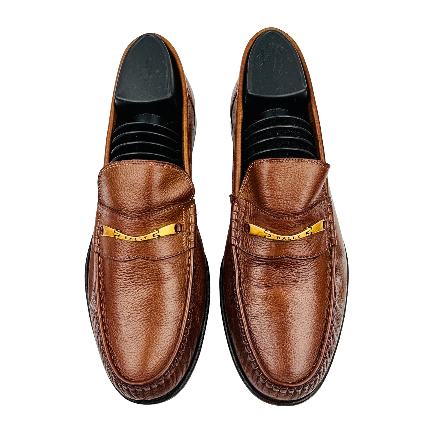 Bally Men's Brown leather Swiss Made Loafers (Size 42)