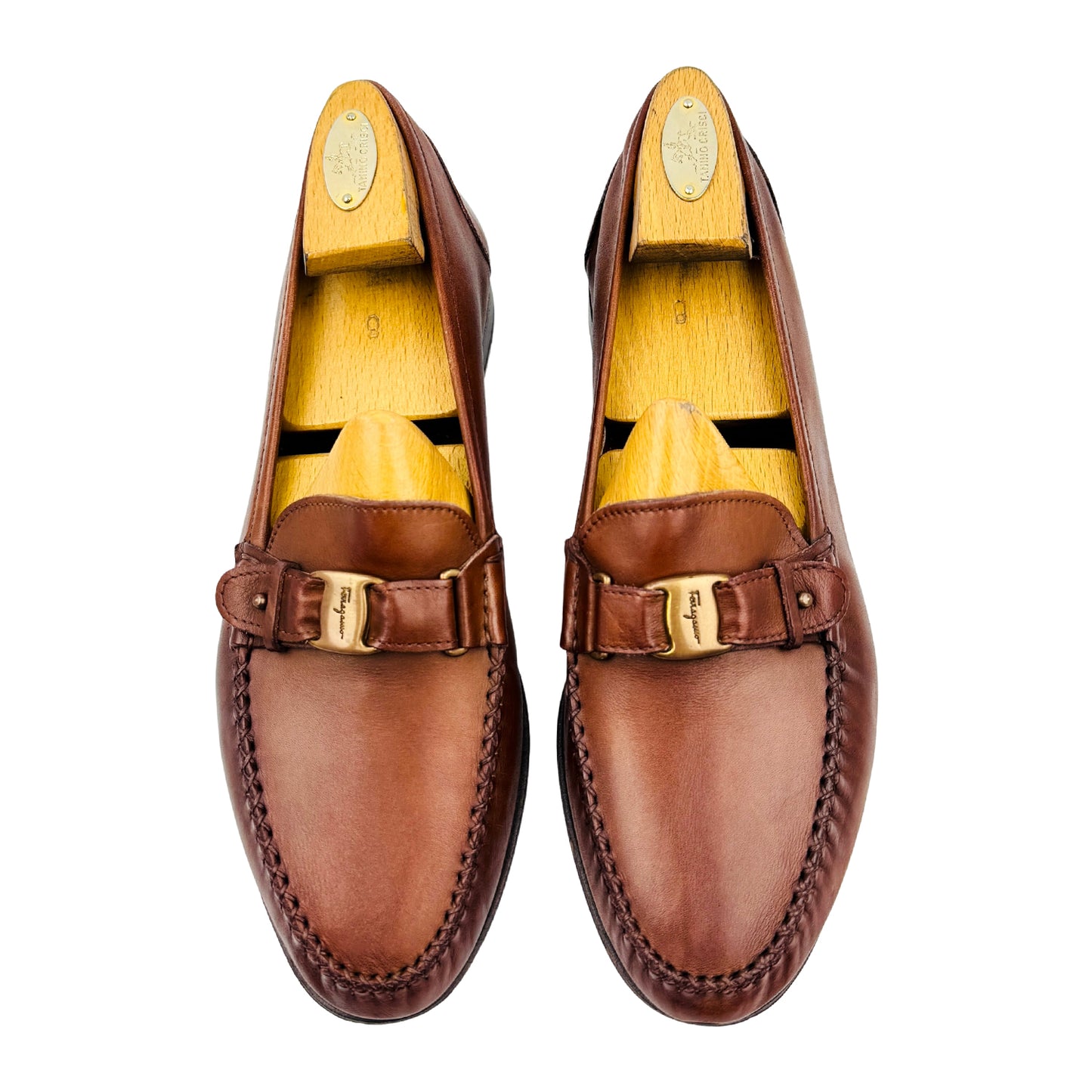 Salvatore Ferragamo Men's Brown Loafers (Size 42.5)