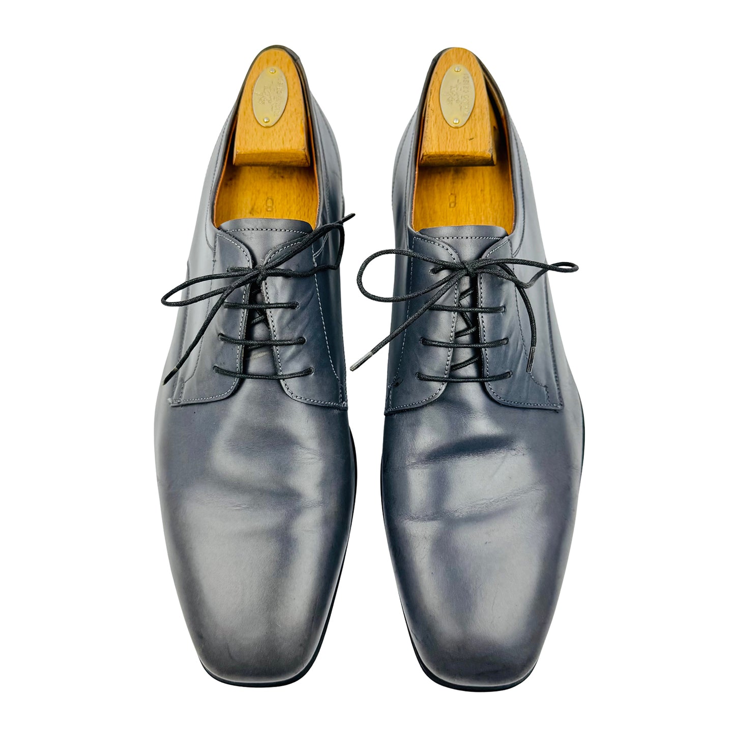 Salvatore Ferragamo Cantu 1 Grey Oxfords (Size 43.5)