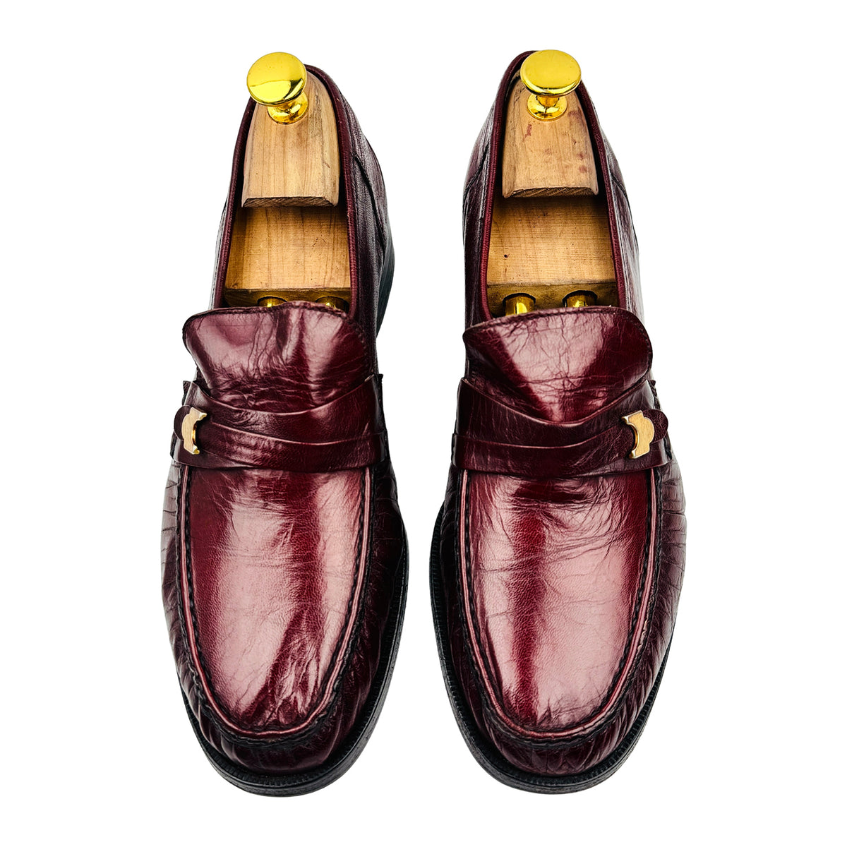 Bally Vintage Burgundy Leather Loafers (Size 41/41.5)