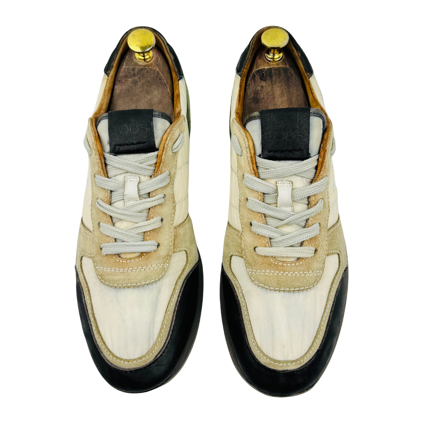 Tod’s Men's 'Off-White Olive' Low Top Sneakers (Size 42)