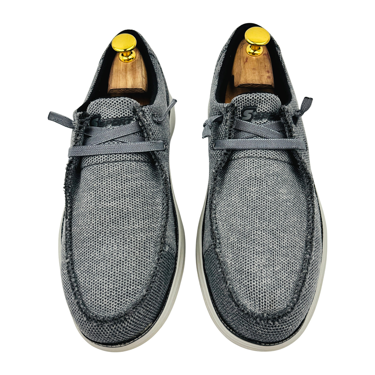 Skechers S Sport Charcoal Grey Shoes (Size 40.5)