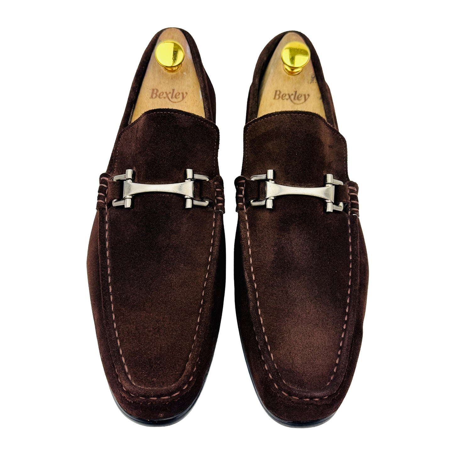 Gucci Men's Horsebit Brown Suede Loafers (Size 43)