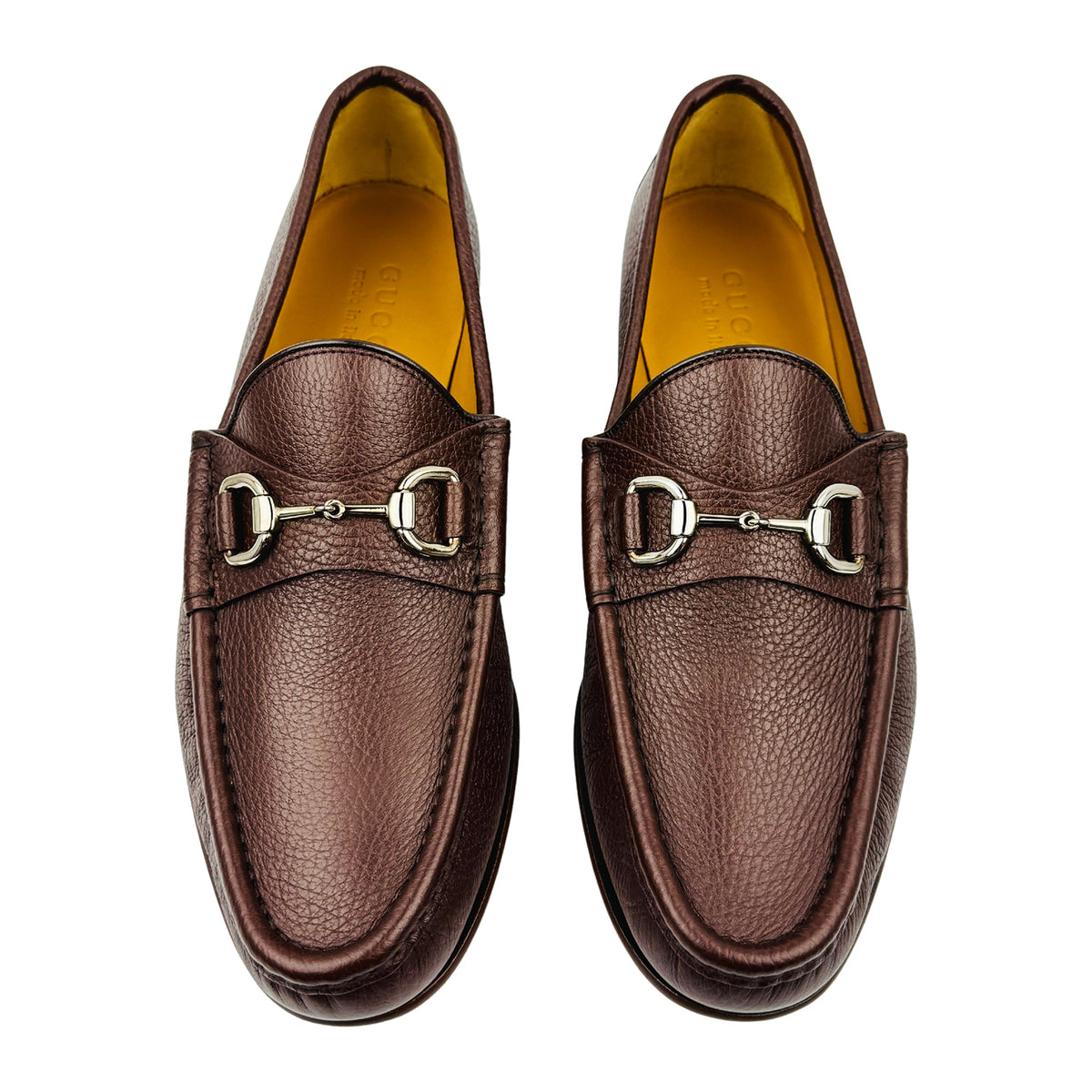 Gucci Dark Brown Leather Italian Loafers (Size 42.5) - 367762