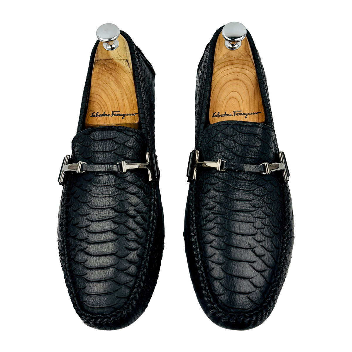 Dolce & Gabbana Snakeskin Leather Driving Loafers (Size 42/42.5)