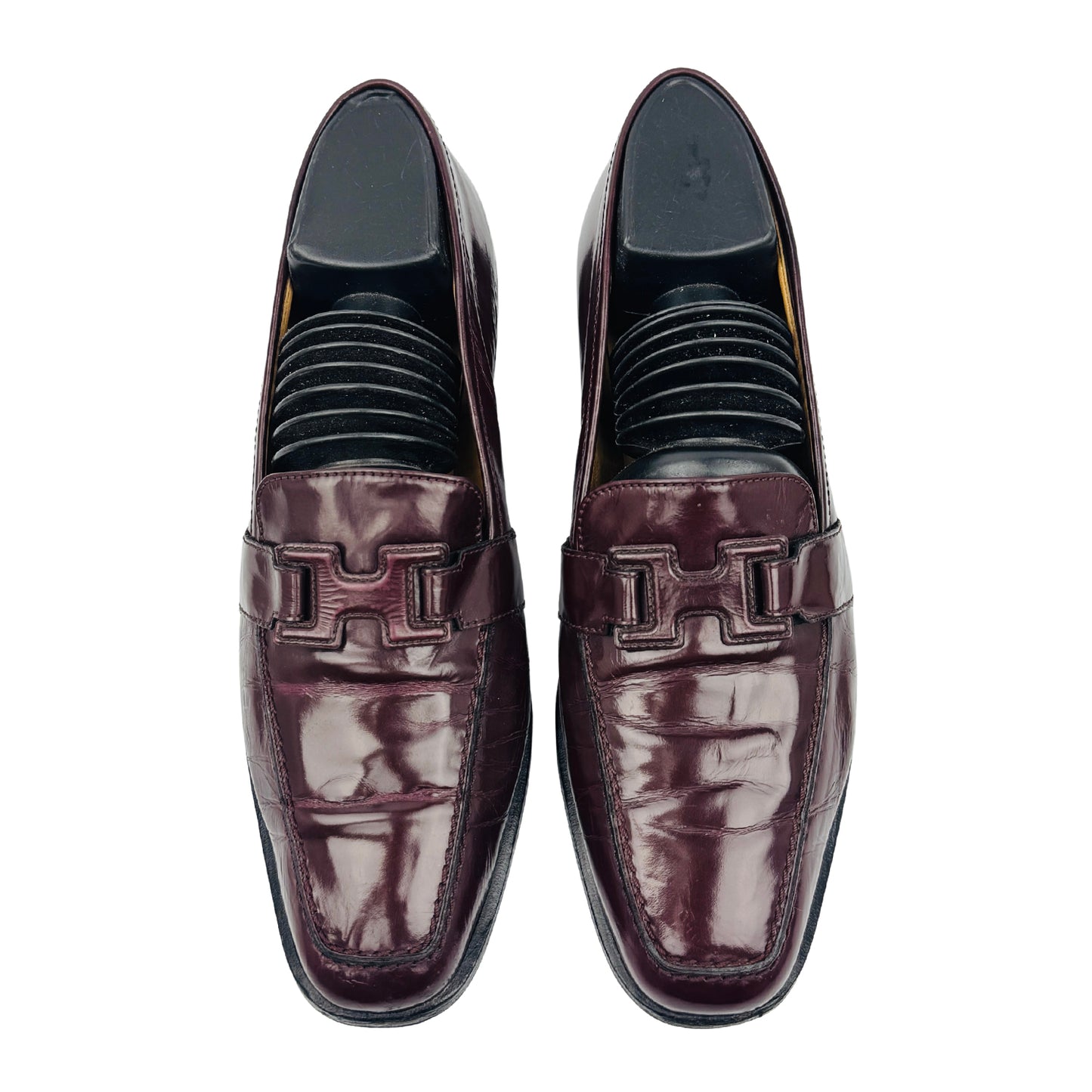 Hermès 'Burgundy' Leather Loafers (Size 40/40.5)