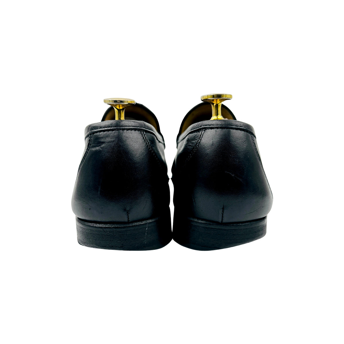 Salvatore Ferragamo Gancini Bit Black Leather Loafers (Size 43)