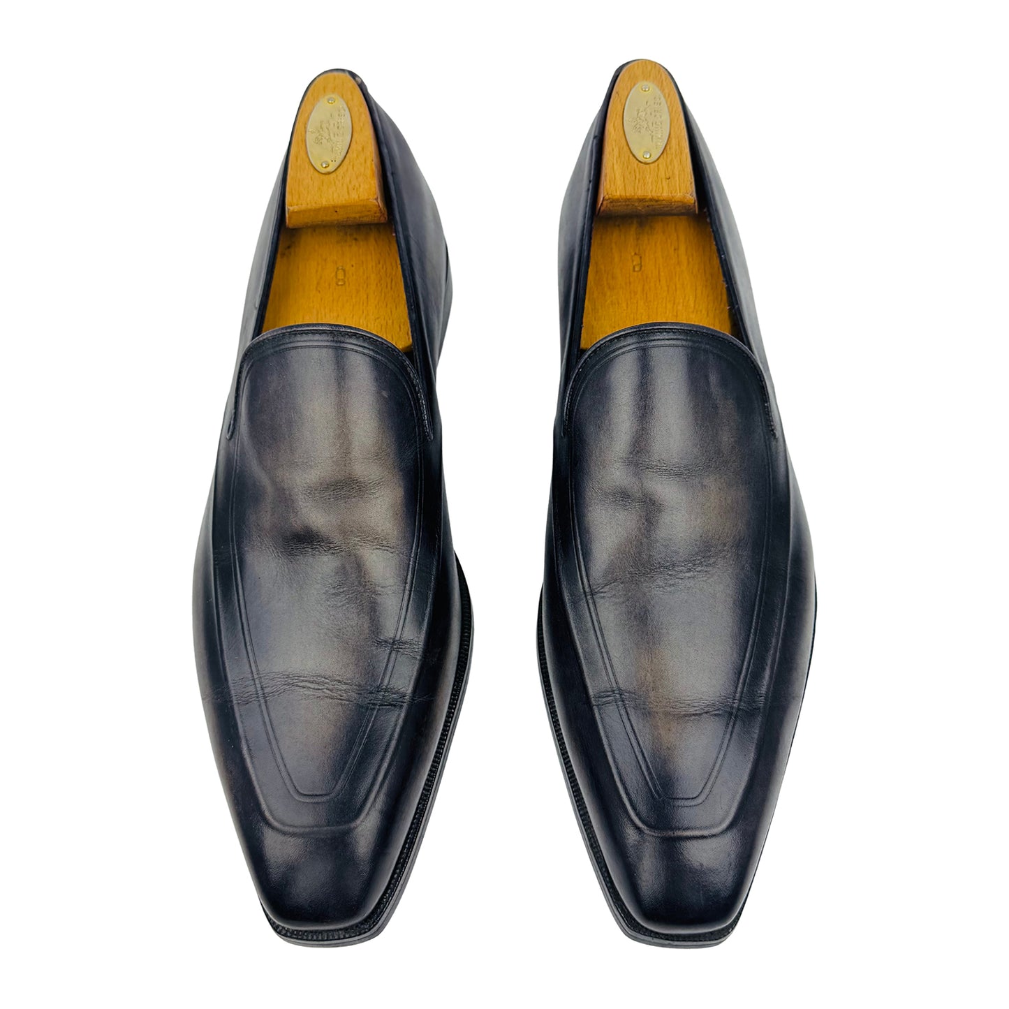 Berluti Men's Black Calf Leather Italian Loafers (Size 44/44.5)