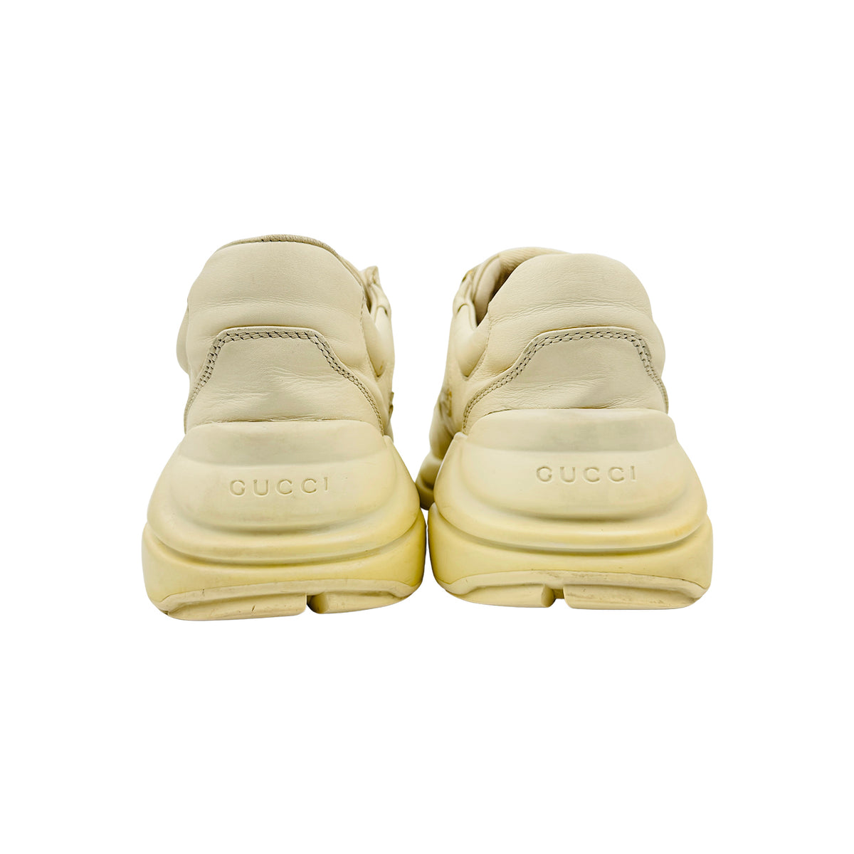 Gucci Rhyton Ivory Leather Shoes (Size 42) - 500877 DRW00 9522