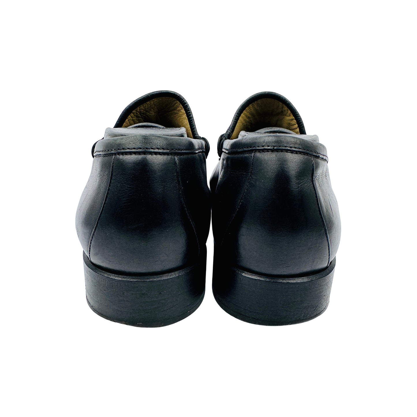 Gucci Men's Black Leather Horsebit Loafers (Size 40/40.5)