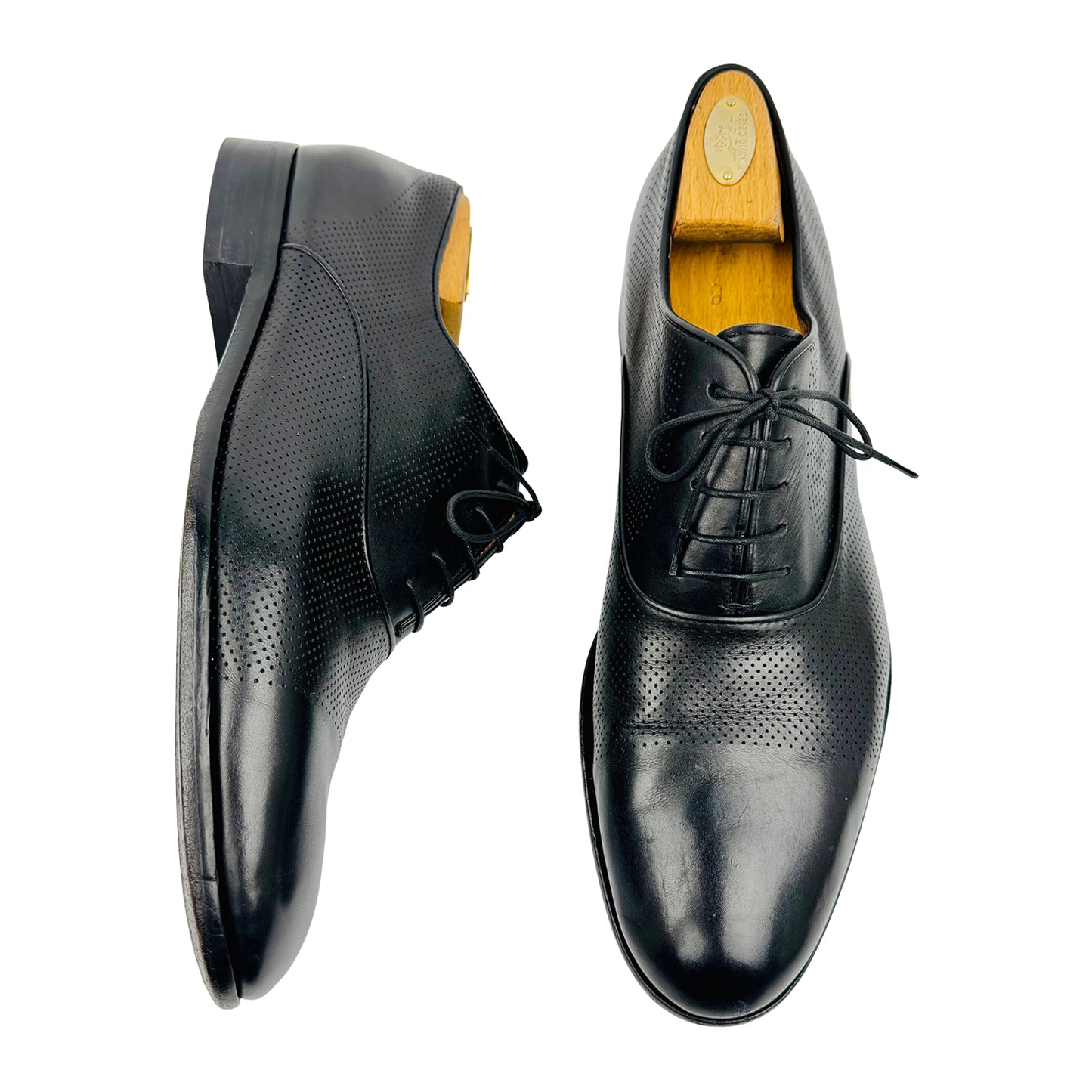 Hugo Boss Men's Black Calf Leather Formal Shoes (Size 43)