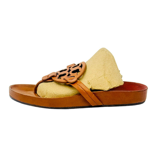 Tory Burch Miller Cloud Brown Sandal Slippers (Size 37)