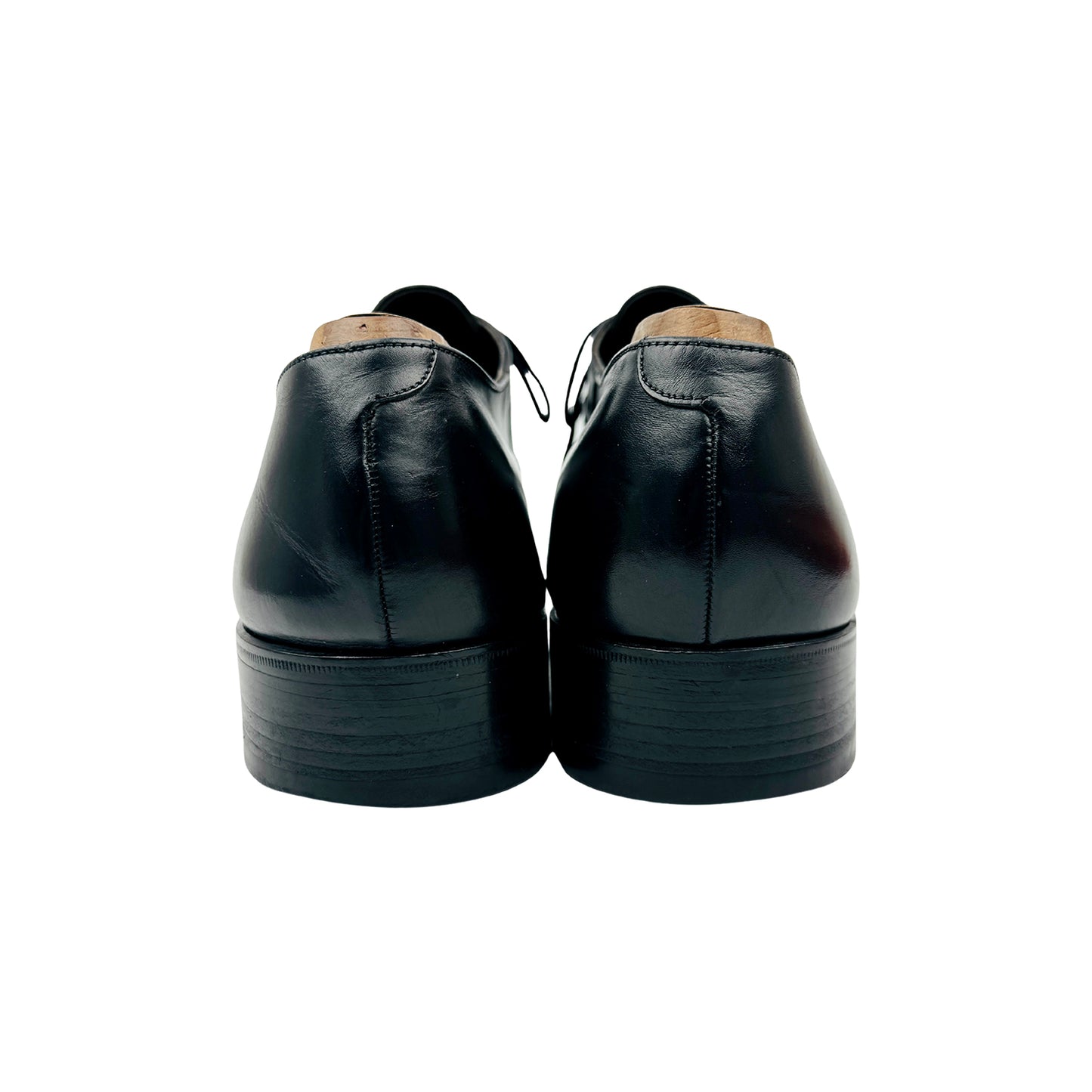 Bally Black Leather Swiss Made Derby Shoes (Size 42)