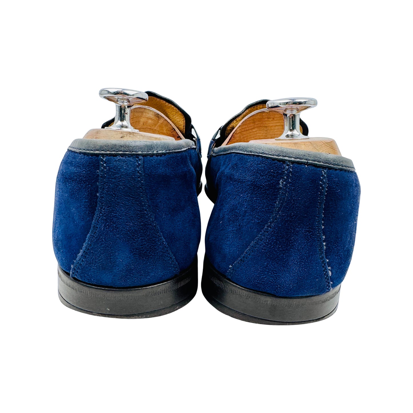 Fabi Men's Blue Suede Bit Loafers (Size 43/43.5)