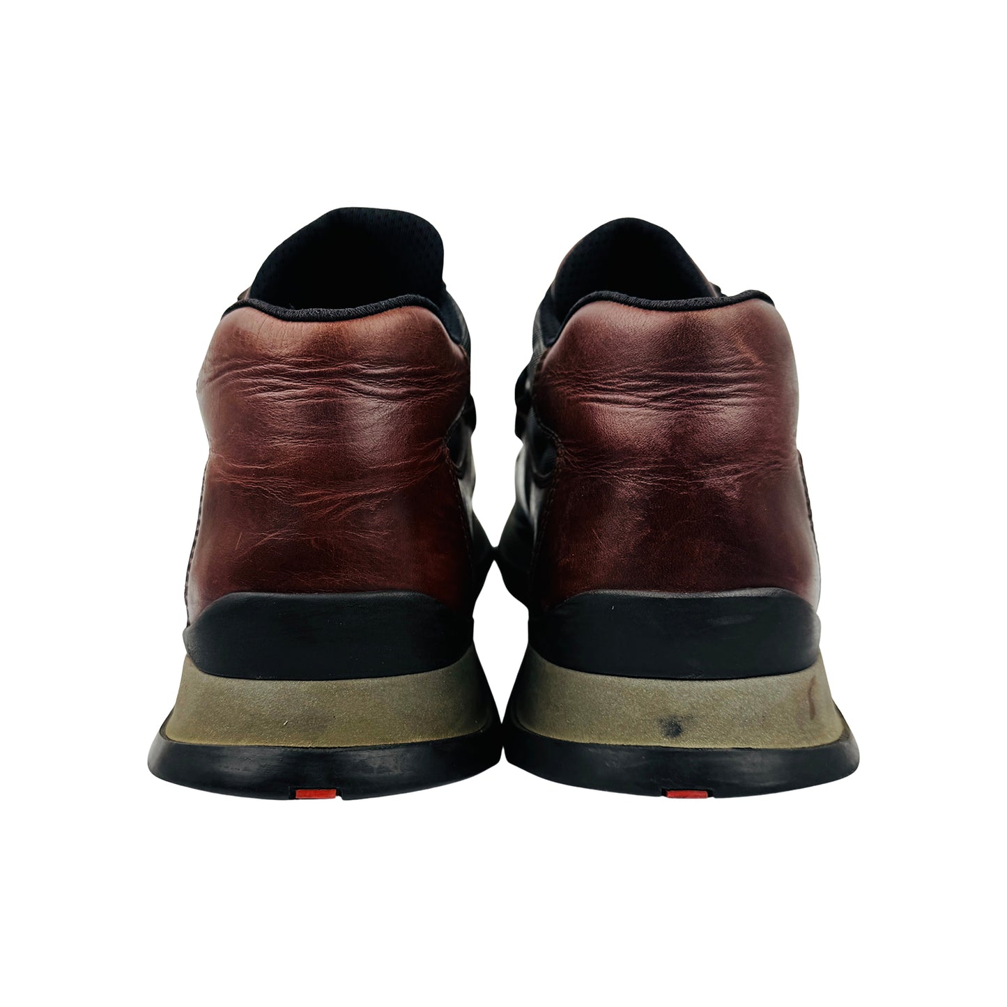 Prada Men's America's Cup Brown Leather Shoes (Size 45)