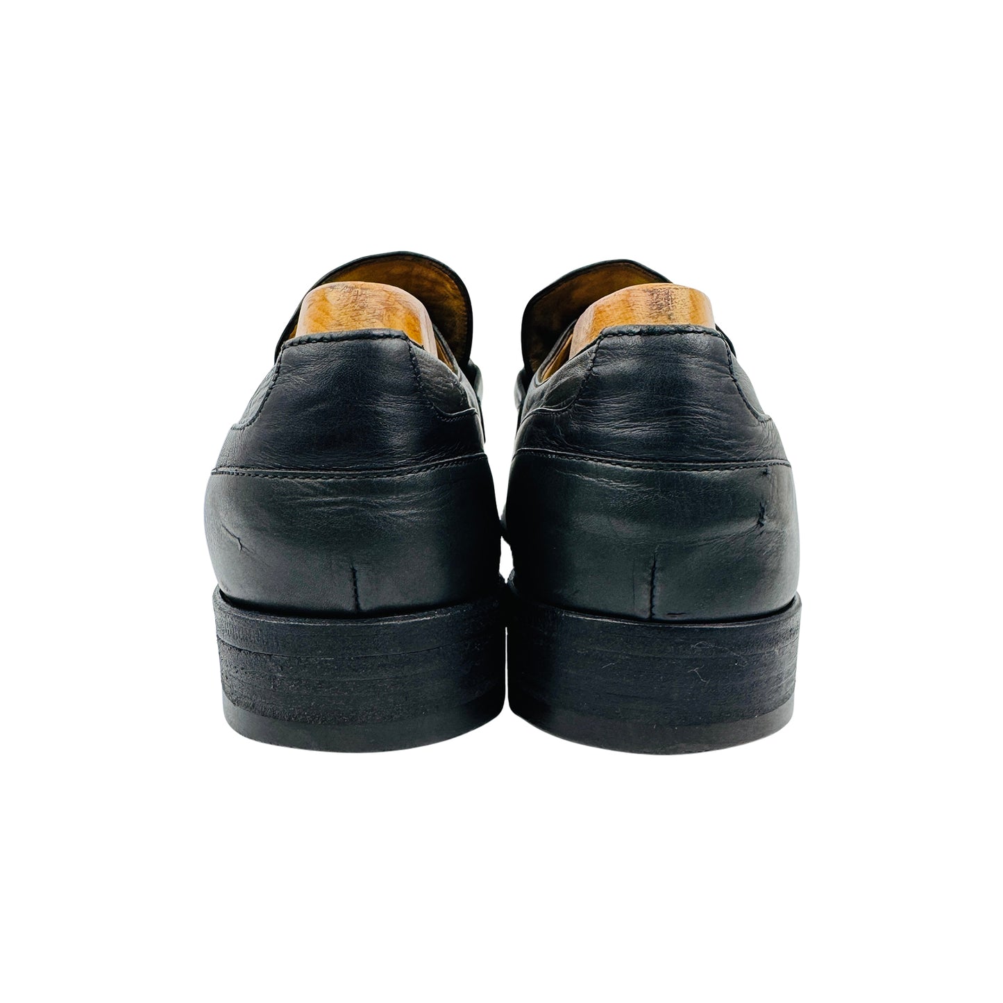 Yves Saint Laurent Black Leather Loafers (Size 42.5)