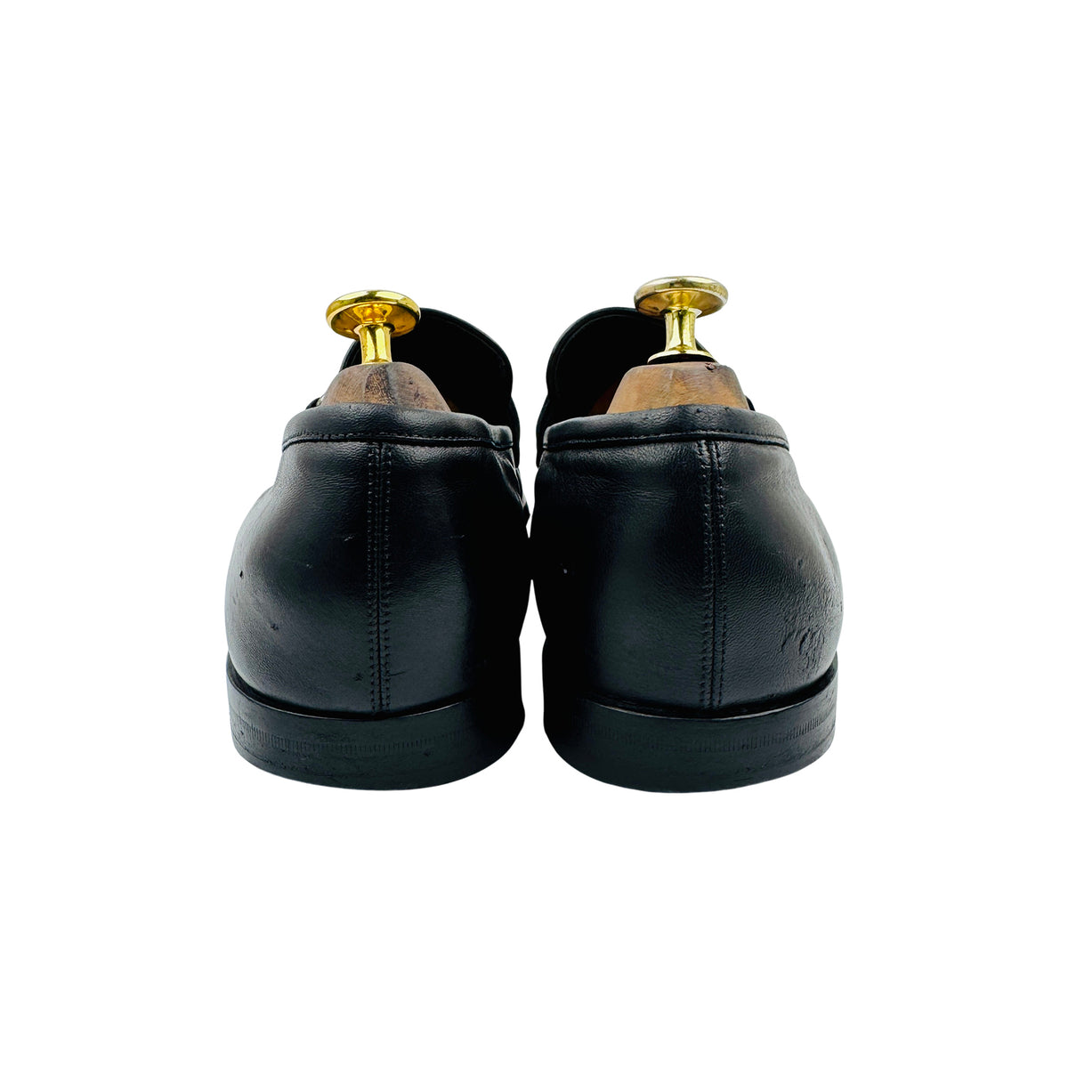 Bally Men's Black Leather Horsebit Loafers (Size 44/44.5)