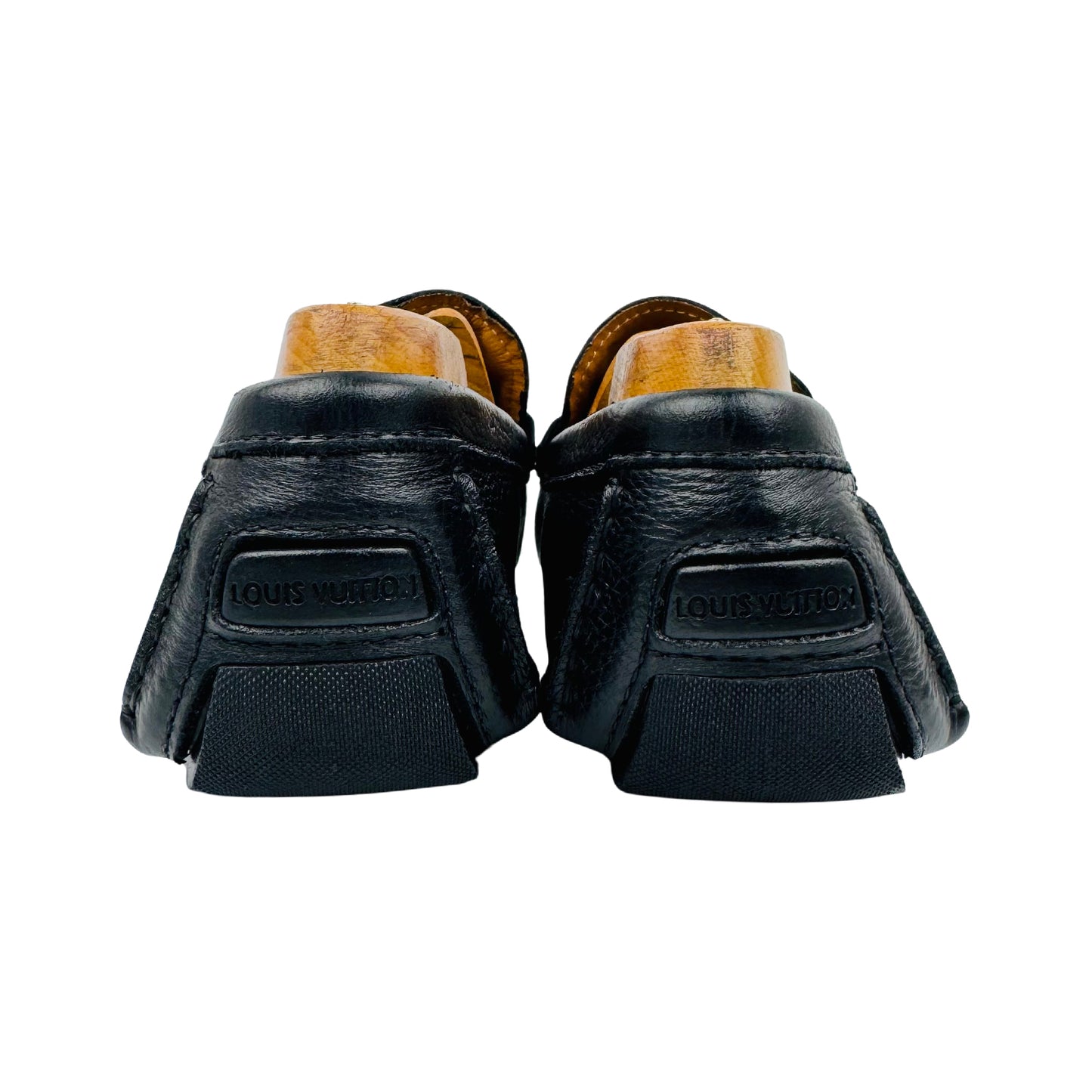 Louis Vuitton Hockenheim Black Leather Loafers (Size 42)