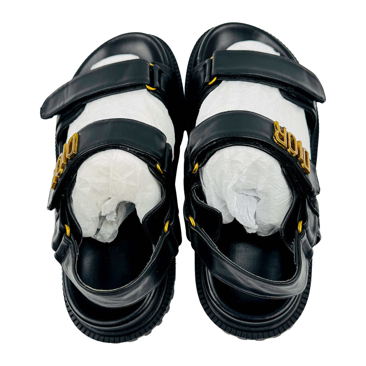 Dior Dioract Black Lambskin Sandals (Size 39) - KCQ547LAB_S900