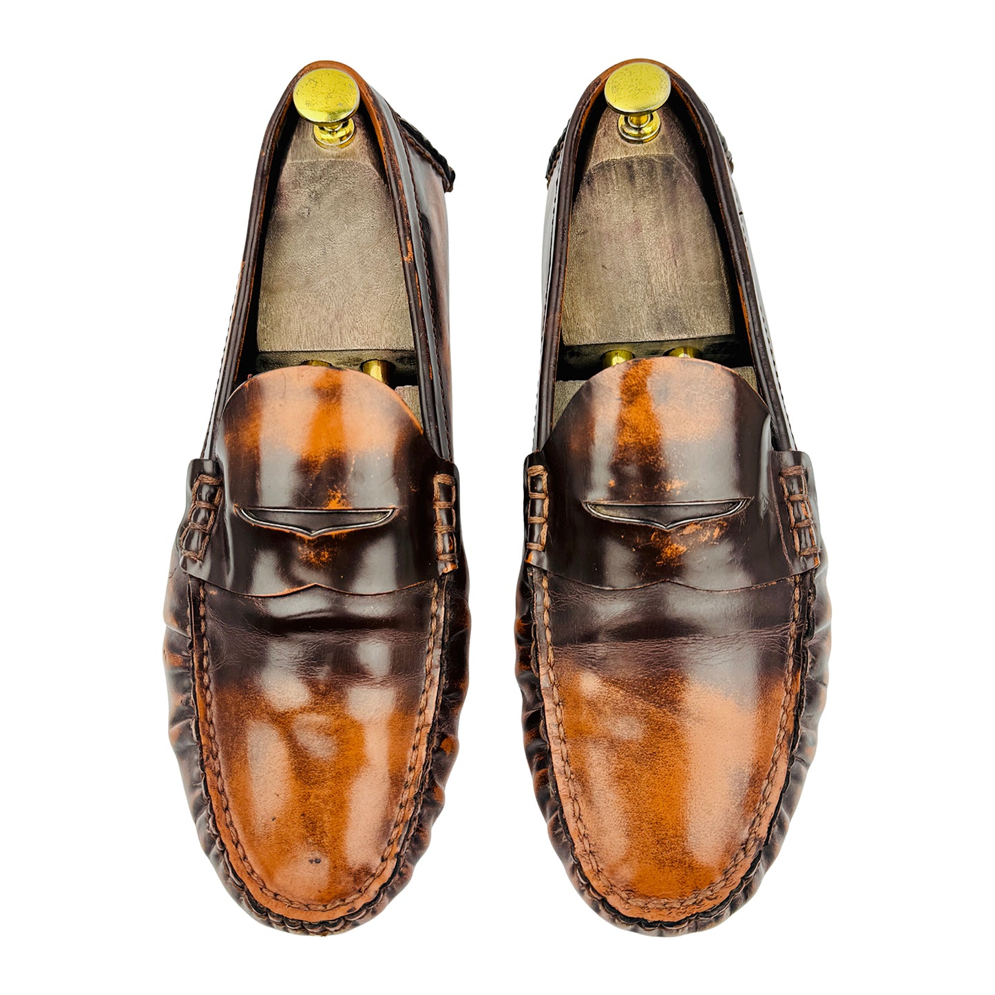 Louis Vuitton Men's Brown Two Tone Loafers (Size 43)