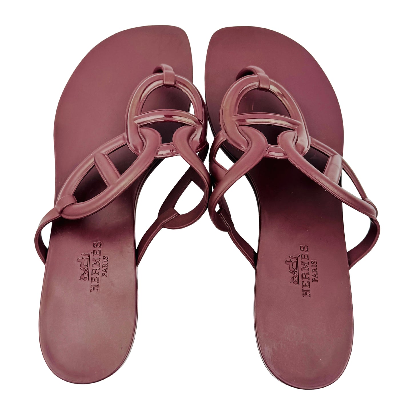 Hermès Egerie 'Bordeaux' Sandal Slippers (Size 40)