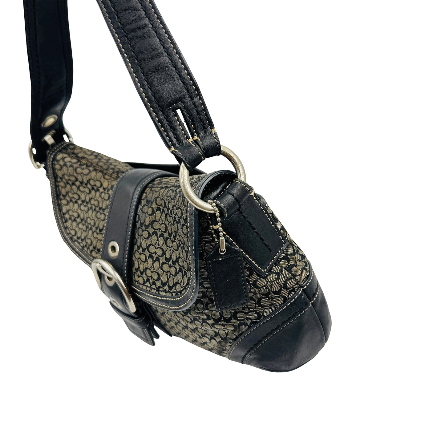 Coach Soho Signature Buckle Flap Shoulder Bag