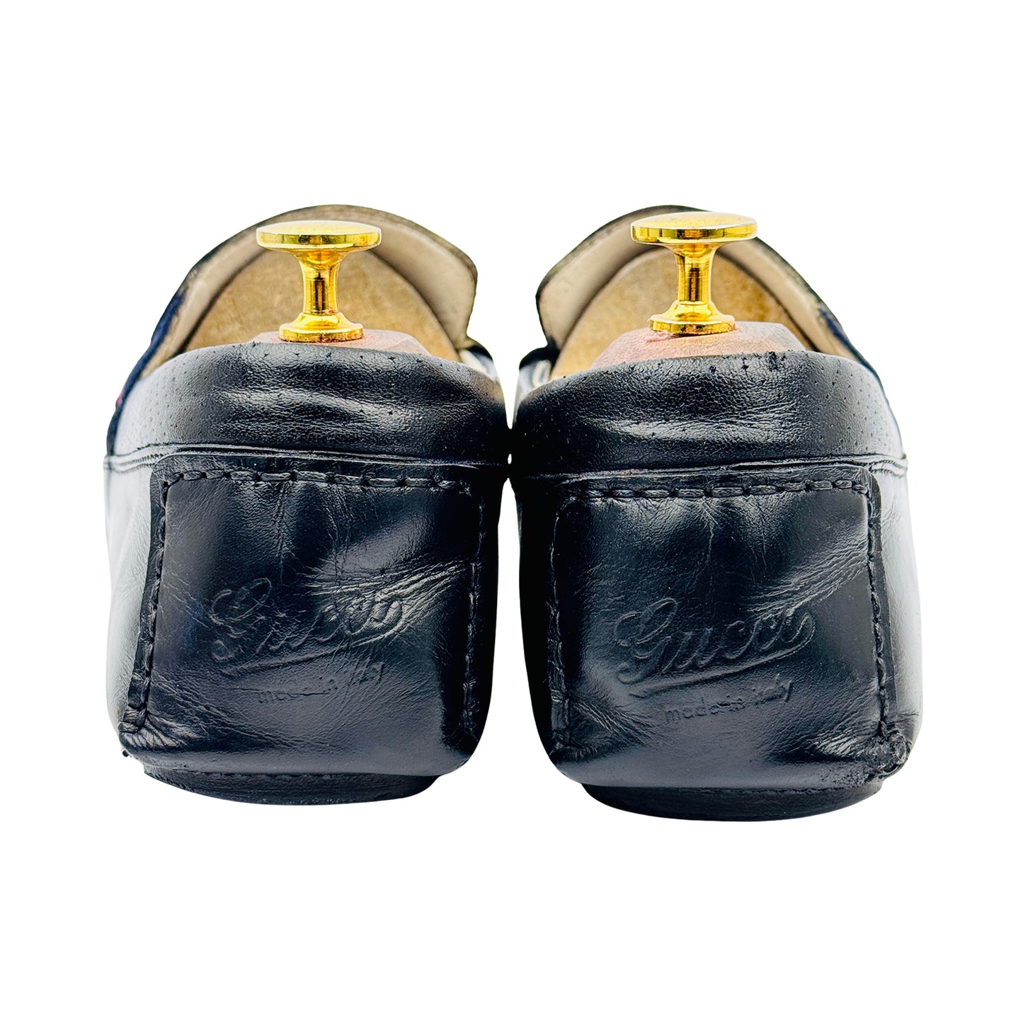 Gucci Men's Black Leather Loafers (Size 41.5/42)
