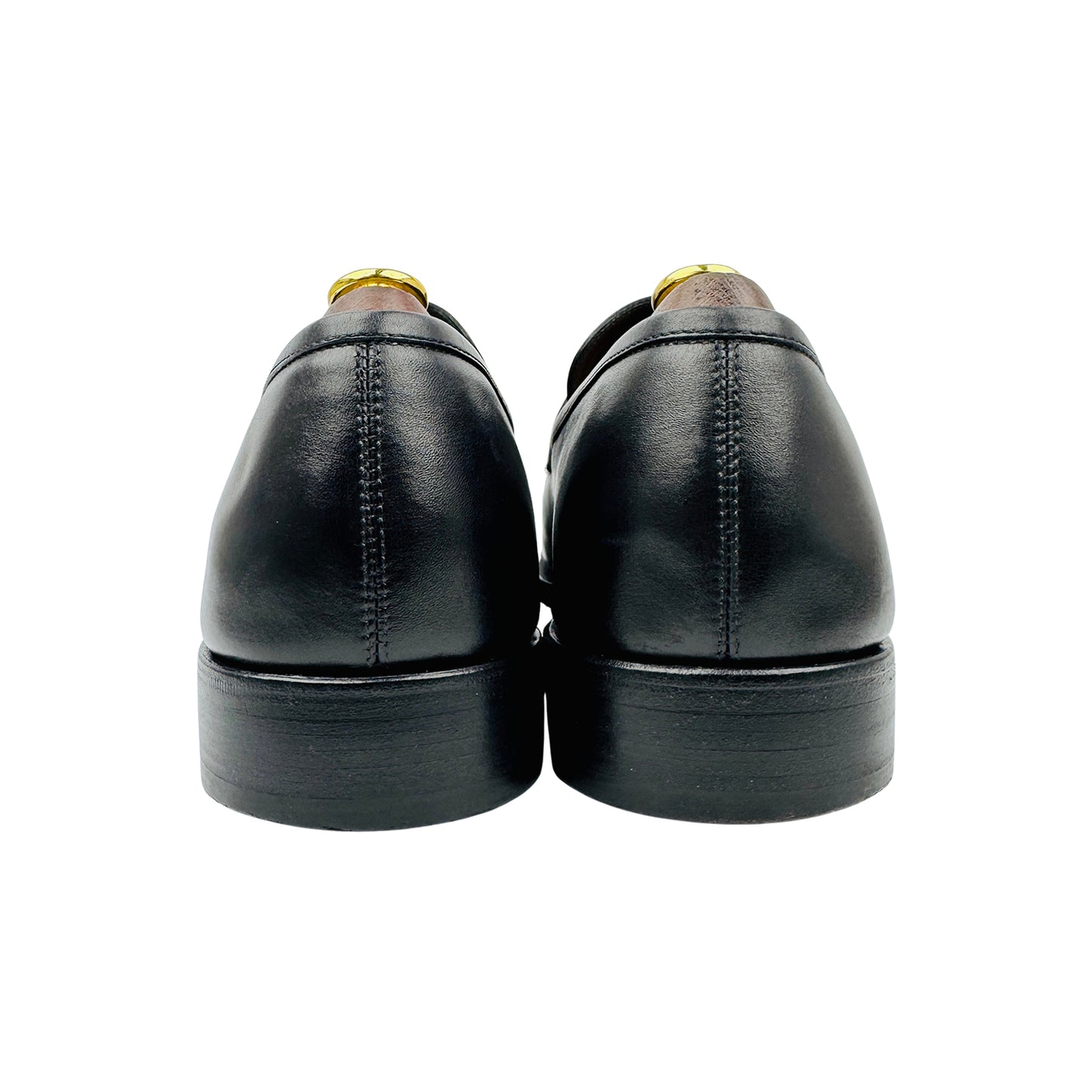 Salvatore Ferragamo Men's Black Penny Loafers (Size 43)