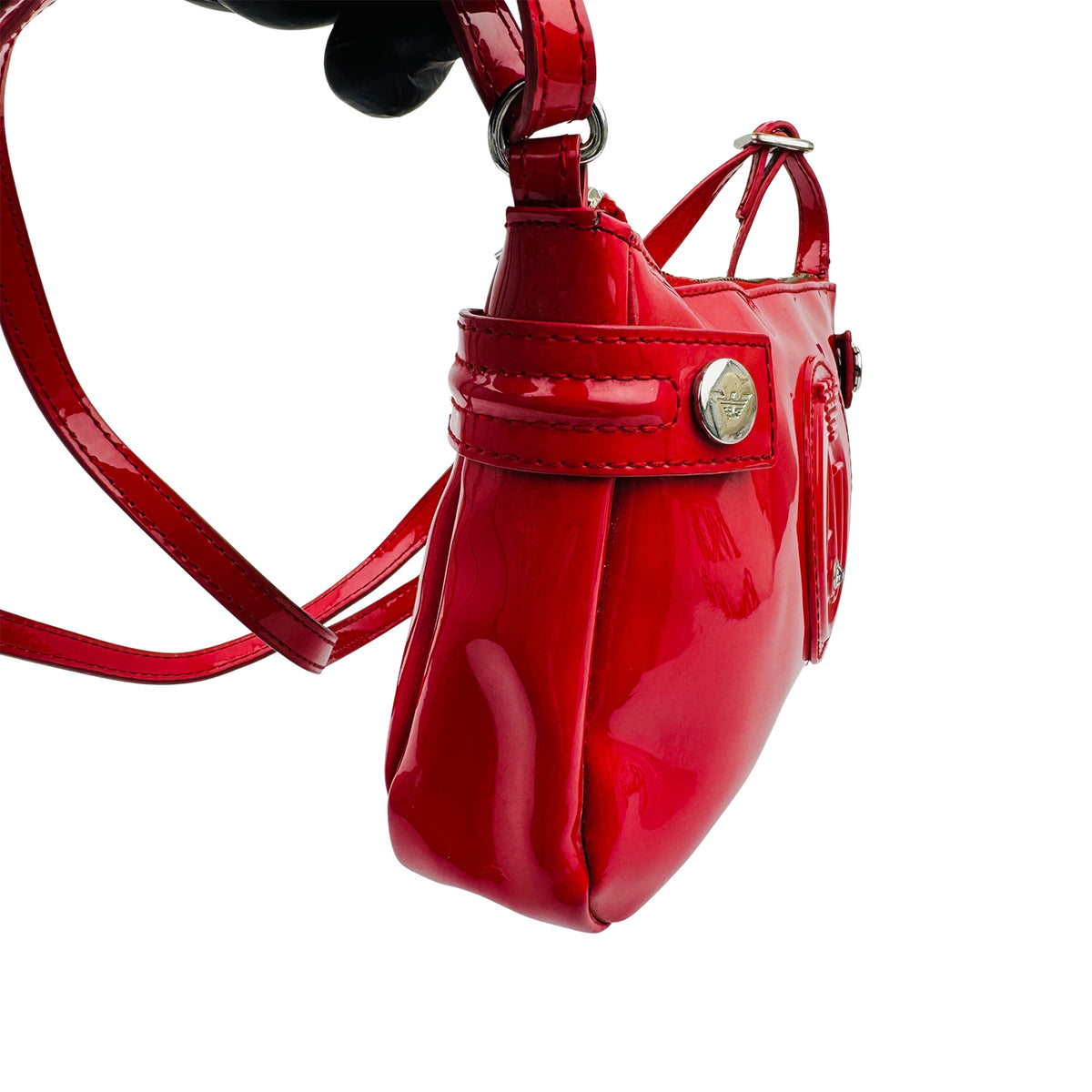 Armani Jeans Women's 'Bright Red' Cross Body Bag
