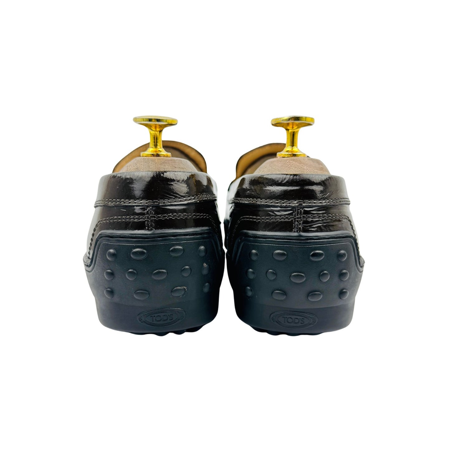 Tod's Brown Patent Leather Loafers (Size 41)