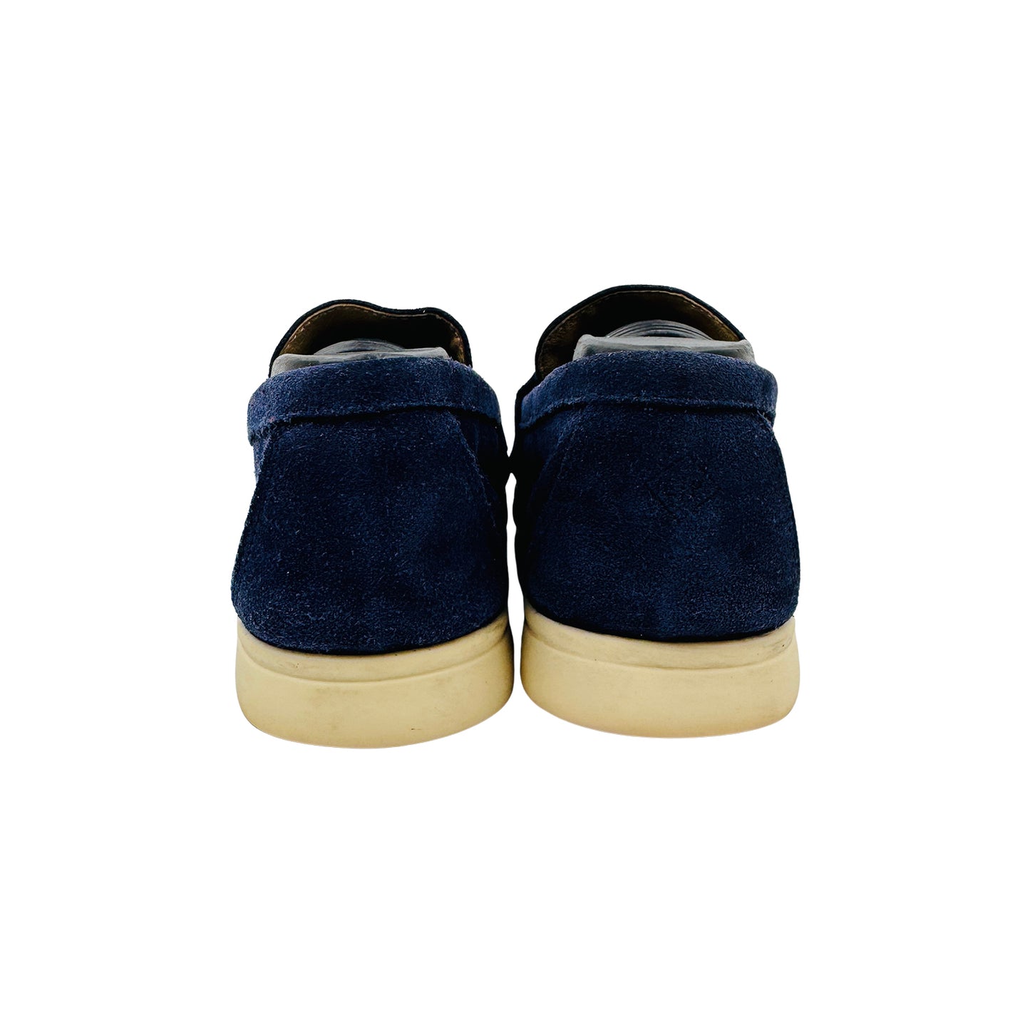 Loro Piana Summer Charms Walk Navy Blue Loafers (Size 40) - I43182