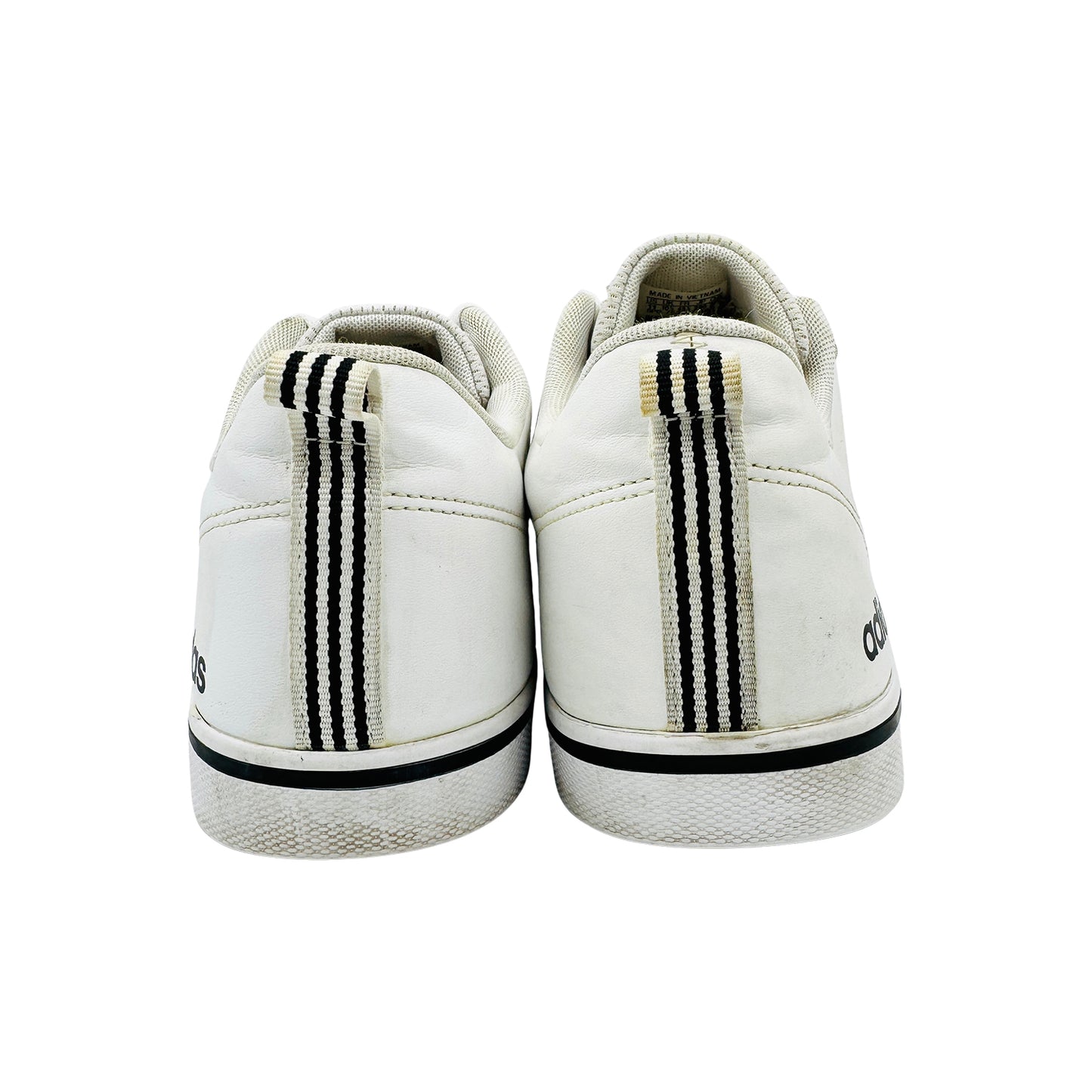 Adidas Men's VS Pace 'White Black' Sneakers (Size 45.5) - AW4594