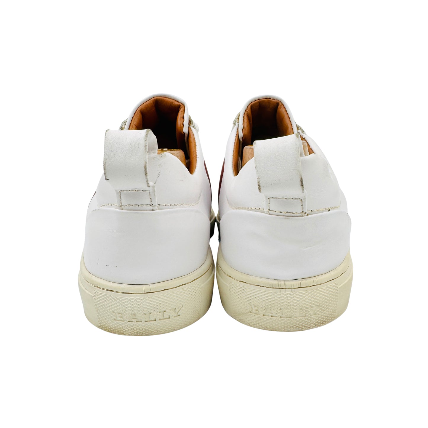 Bally Men's Oriano White Leather Sneakers (Size 41)