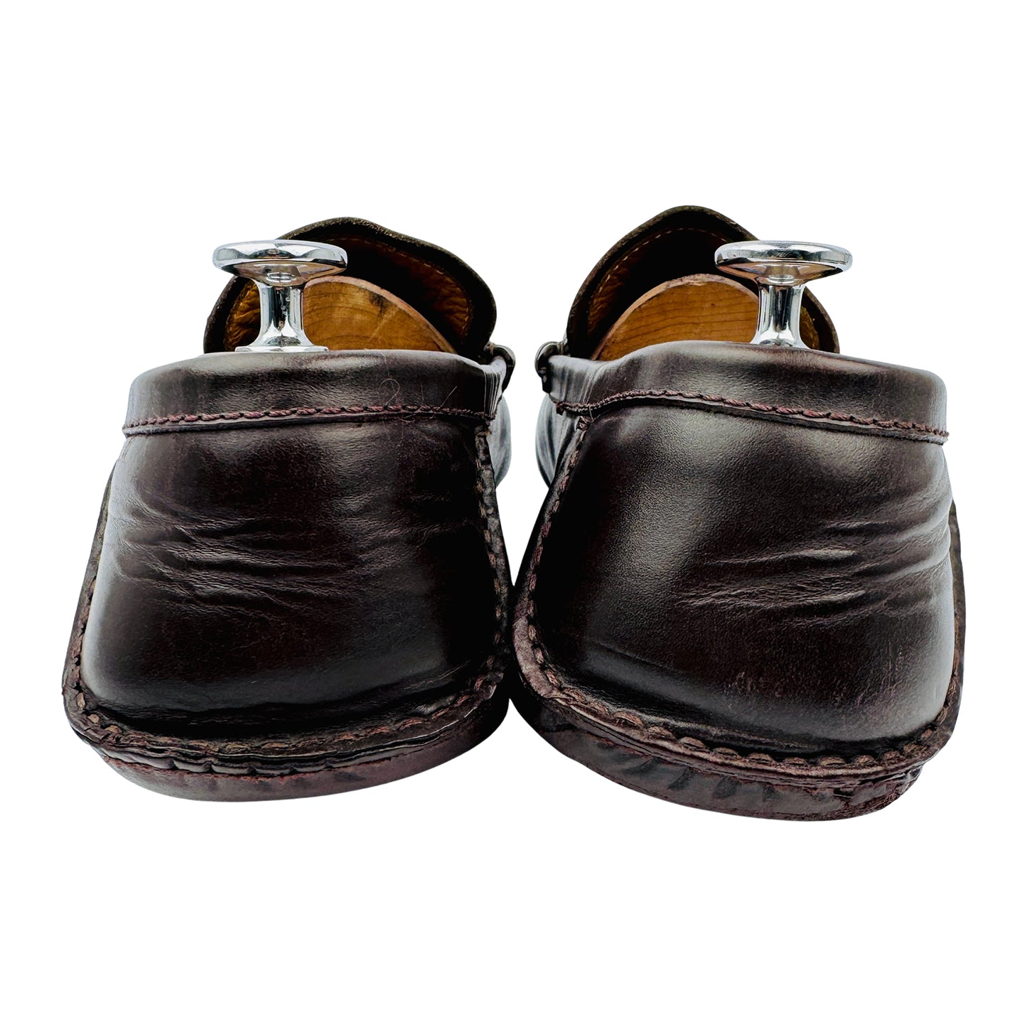 Gucci Men's Bamboo Horsebit Brown Loafers (Size 44.5/45)