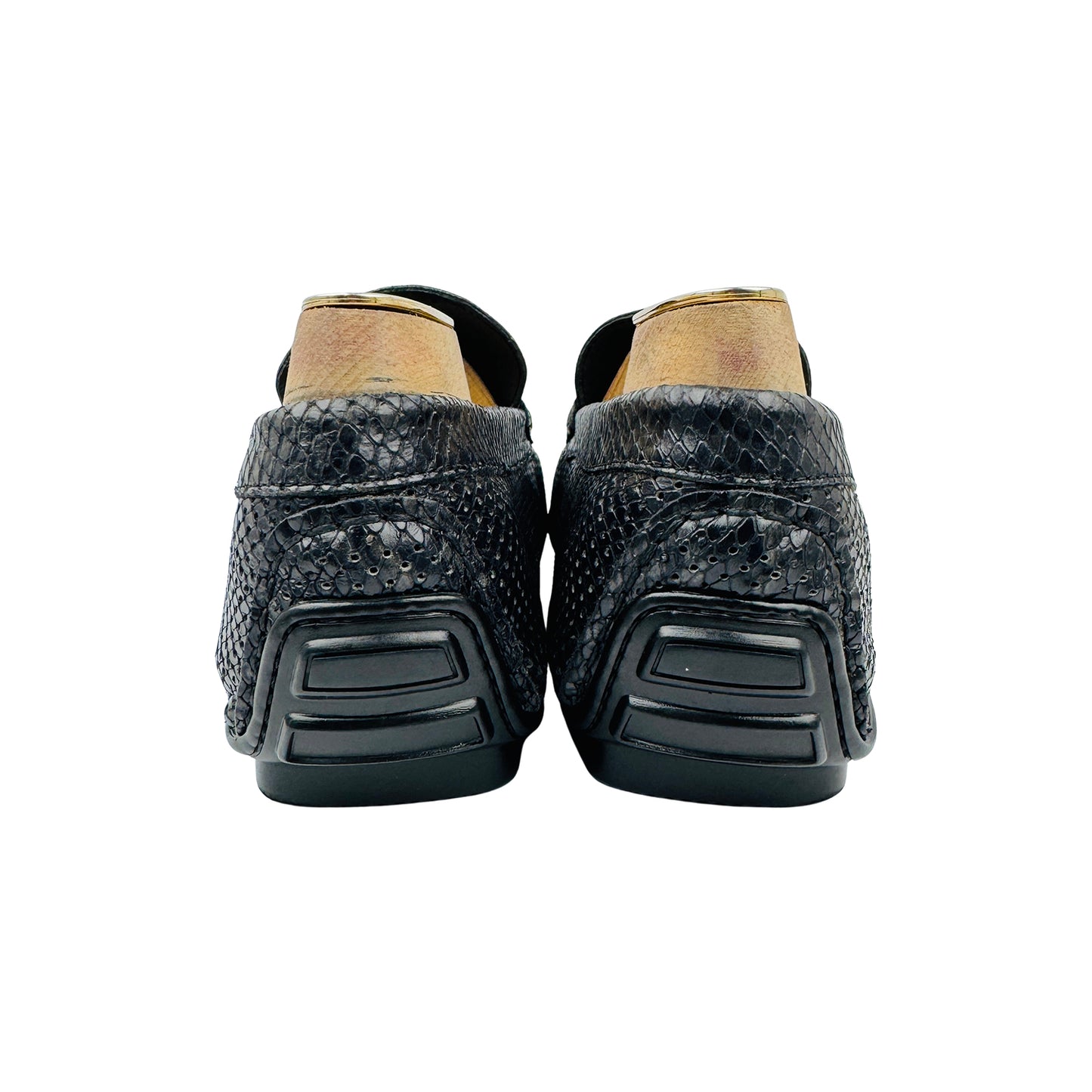 Roberto Cavalli Snake Embossed Leather Loafers (Size 44/44.5)