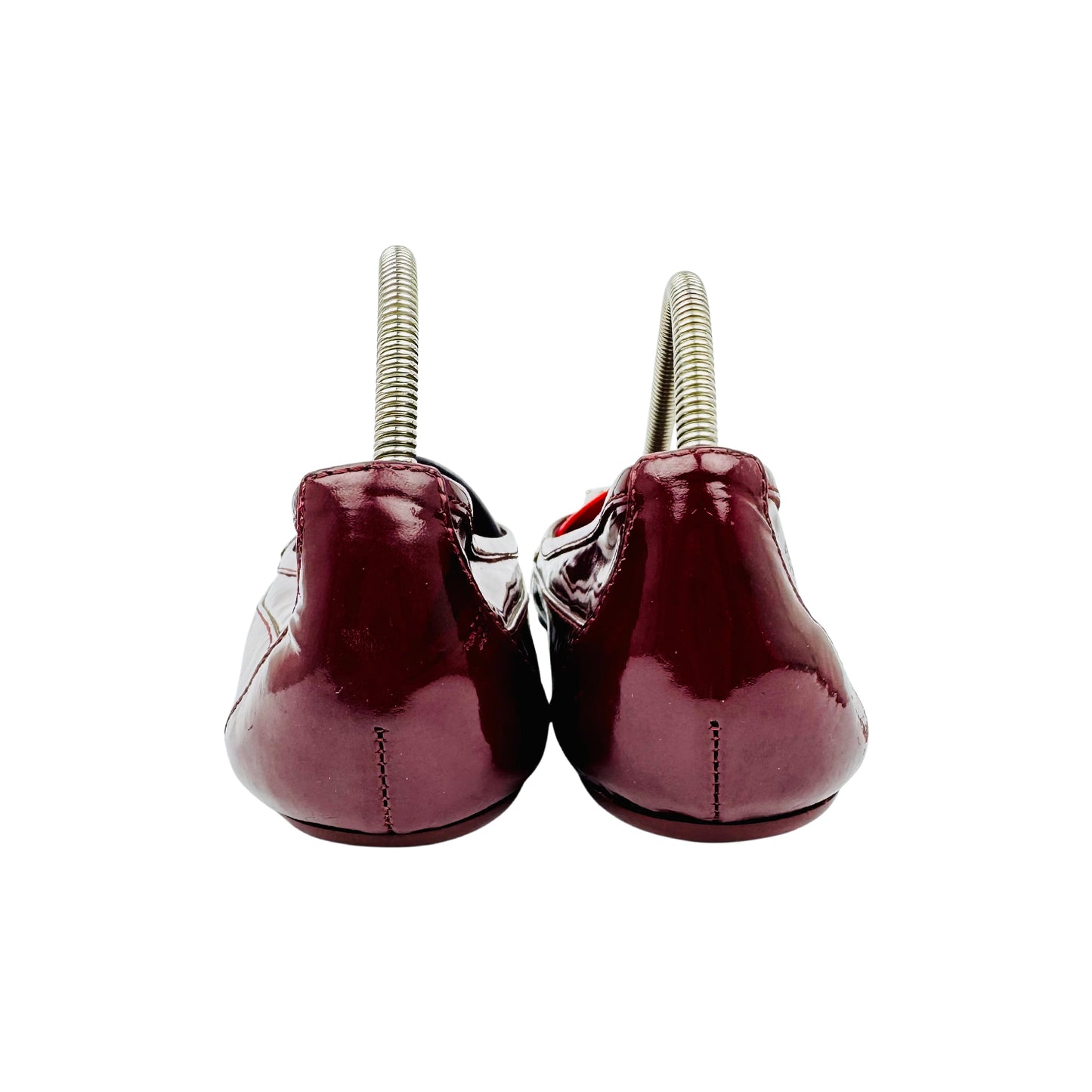 Burberry Patent Leather 'Wine Red' Ballet Flats (Size 36/36.5)