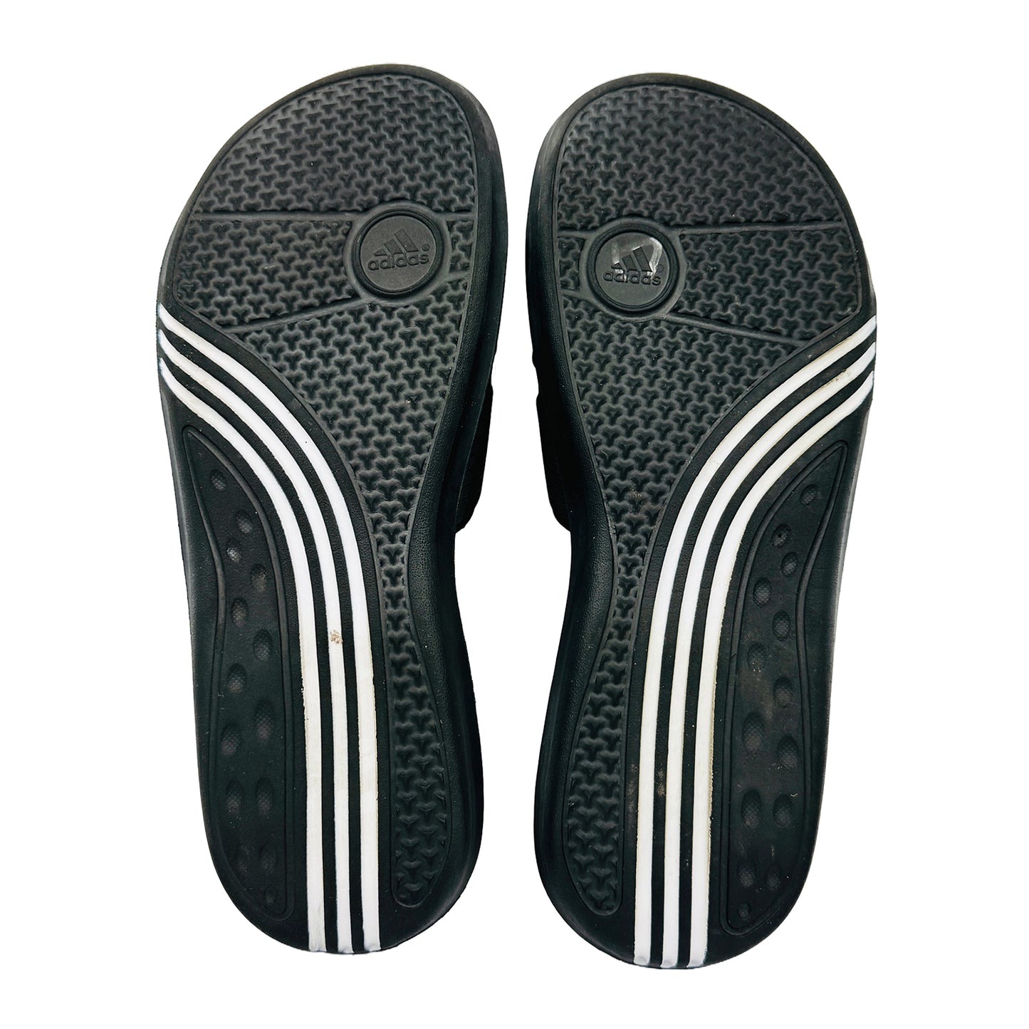 Outsole image of Adidas Caruvo Vario Black Slippers (Size 39)