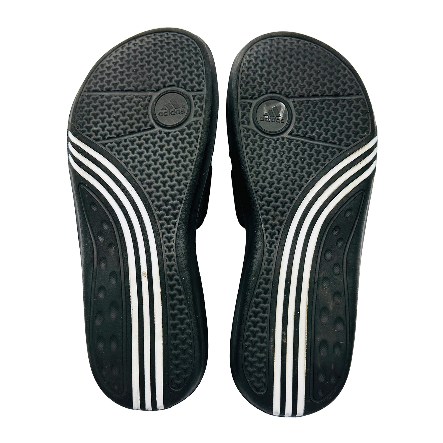 Outsole image of Adidas Caruvo Vario Black Slippers (Size 39)