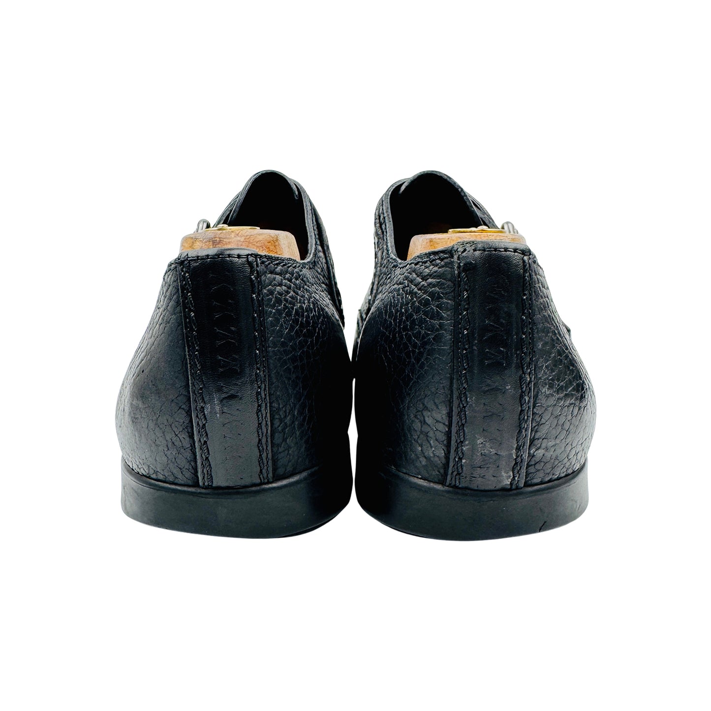 Louis Vuitton Textured Leather Single Monk Strap Shoes (Size 43.5)