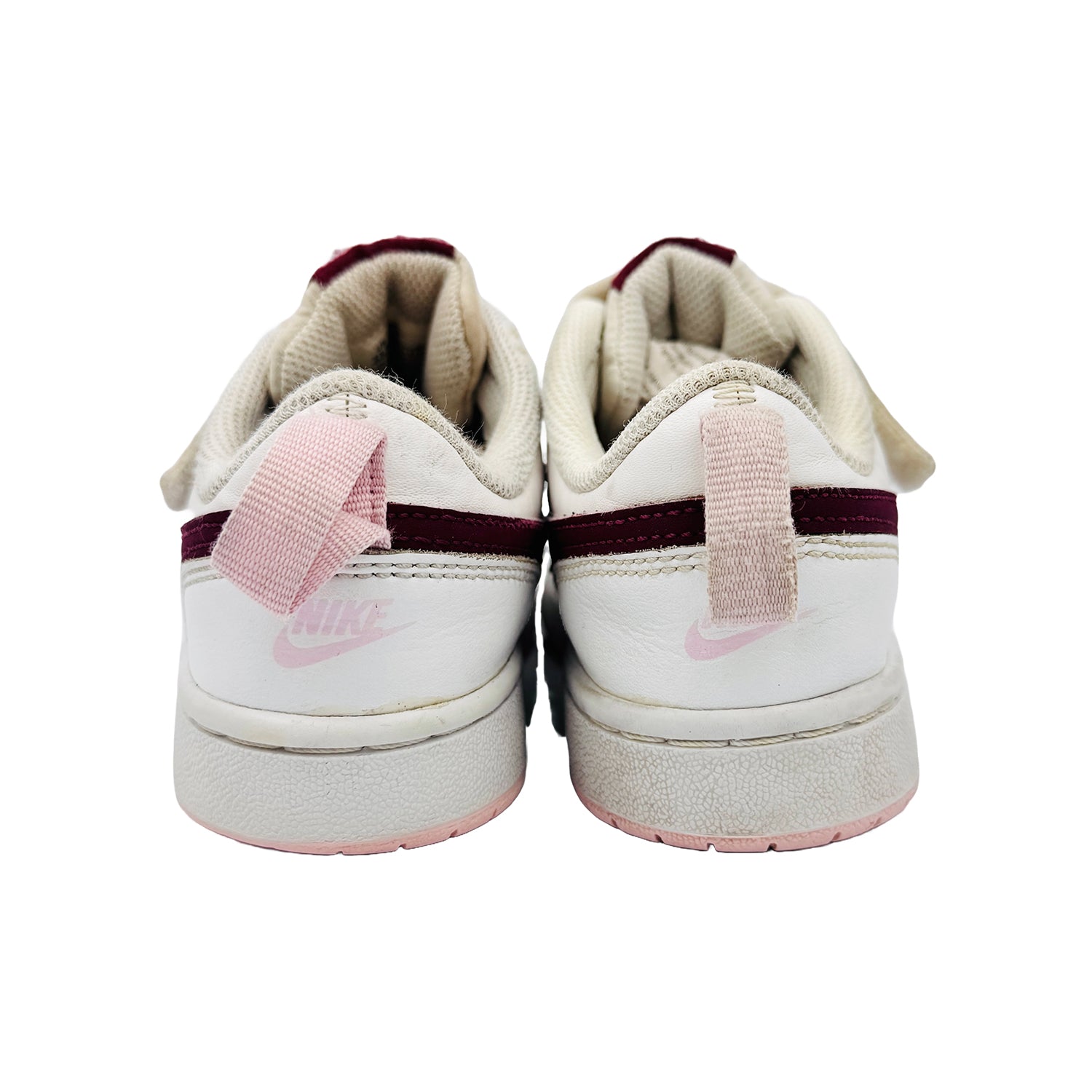 Back Side image of Nike Court Borough Low 2 Shoes (Size 31.5) - BQ5451-120