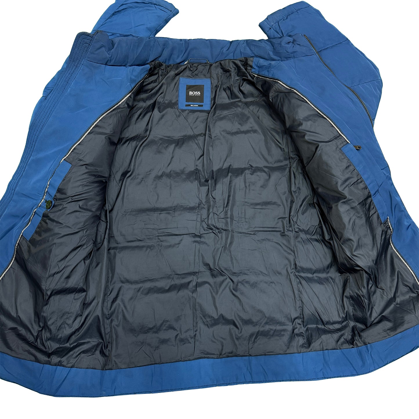 Hugo Boss Men's Royal Blue Puffer Jacket (Size Large)