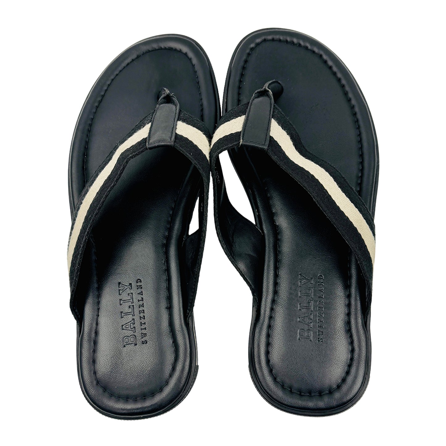Bally Men's Border-T Thong Sandal Slides (Size 41/41.5)