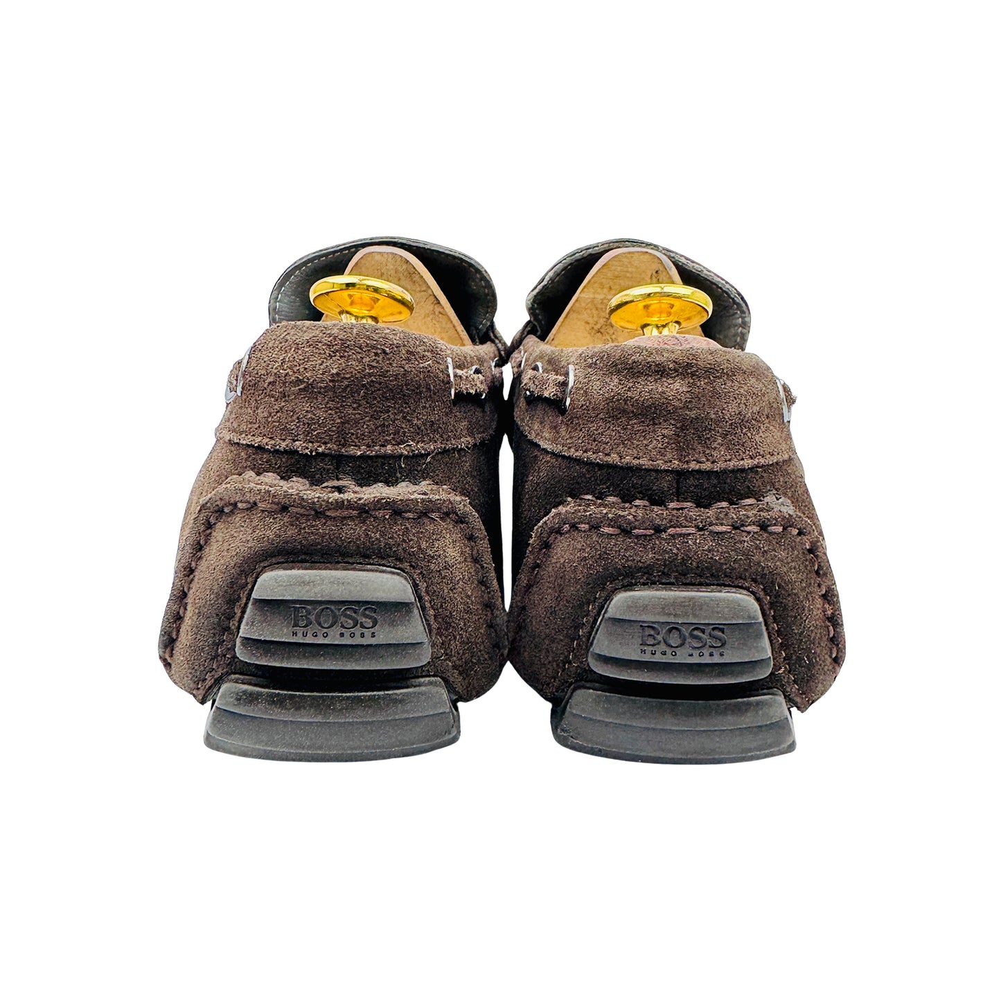 Hugo Boss Men's Brown Suede Bit Driving Loafers (Size 43)