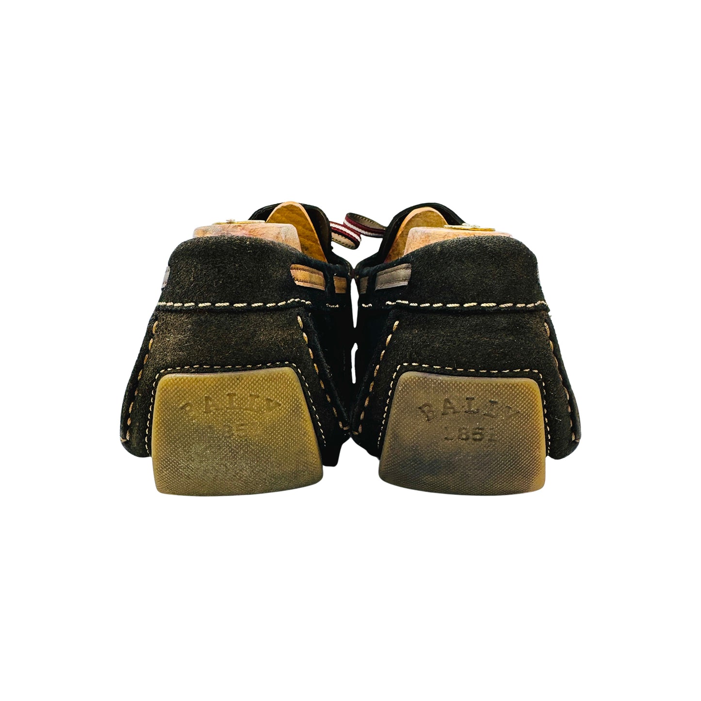 Bally Men's Dark Brown Suede Driving Loafers (Size 43)