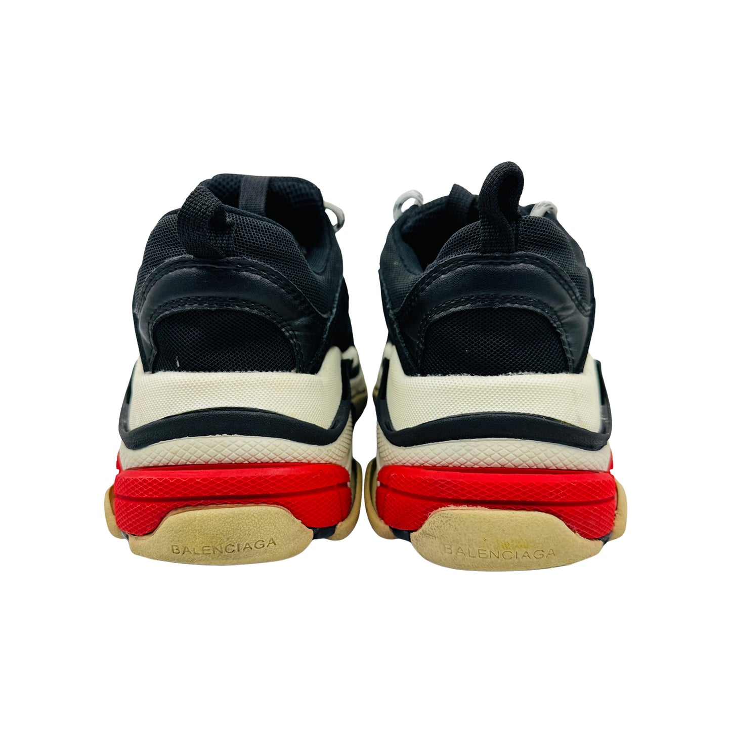 Balenciaga Triple S 'Black White Red' Shoes (Size 40)
