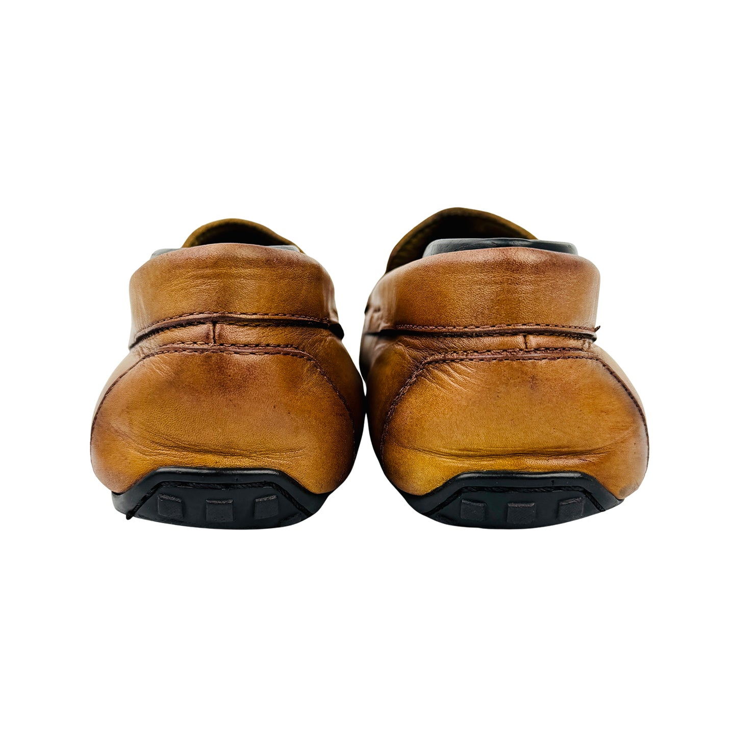 Balmain Men's Brown Leather Loafers (Size 41)